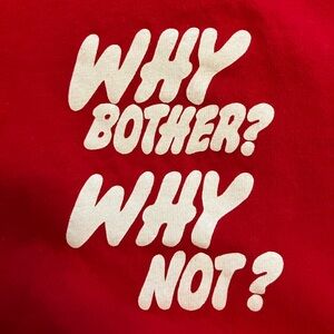 Uniqlo Why Bother Why Not T-Shirt